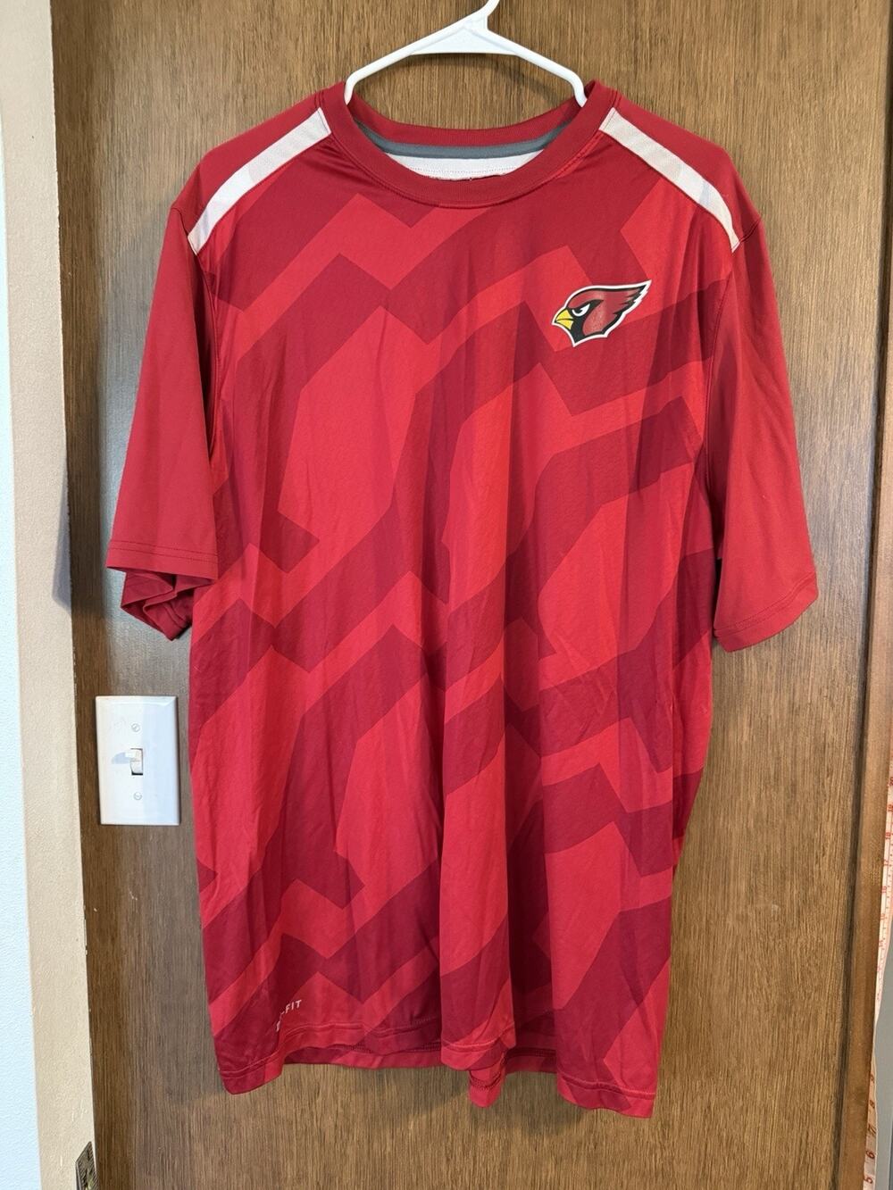 NFL Nike apparel Arizona Cardinals red short sleeve dri-fit men sz XL football